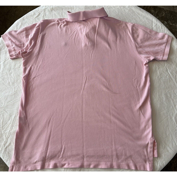 Polo Ralph Lauren Golf Shirt Classic Mens Large Pink w/Blue Pony Short Sleeve - Picture 10 of 10
